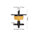 Irrigation Steady Flow Dripper With 4-Way 1/8" Water Pipe Cross Connector - KiwisLove