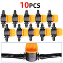 10PCS 1/4'' Barbed Mini Valve Shut Off Coupling Connectors - KiwisLove