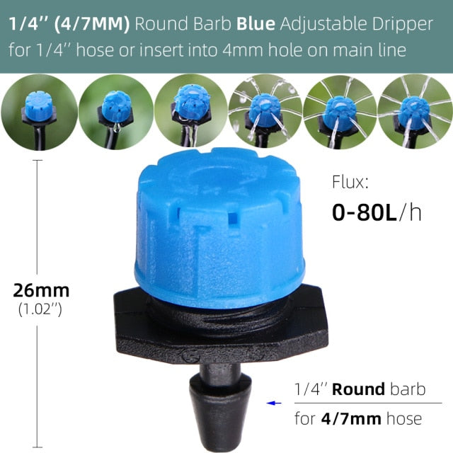 Garden Adjustable Nozzles Drip Irrigation Watering Sprinkler - KiwisLove