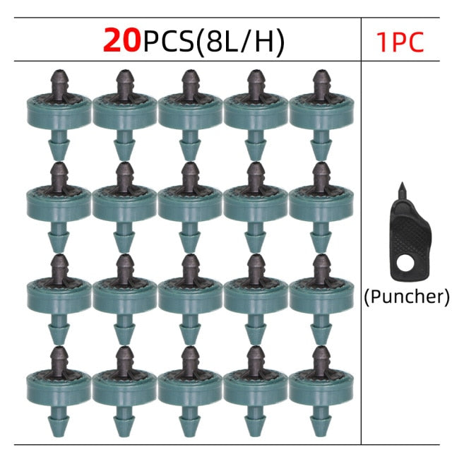 20PCS Pressure Compensating Emitter Dripper Self-cleaning Drip Irrigation - KiwisLove