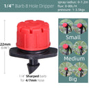 40 pcs 8-Holes Drippers Garden Irrigation Adjustable Spinkler Nozzle - KiwisLove