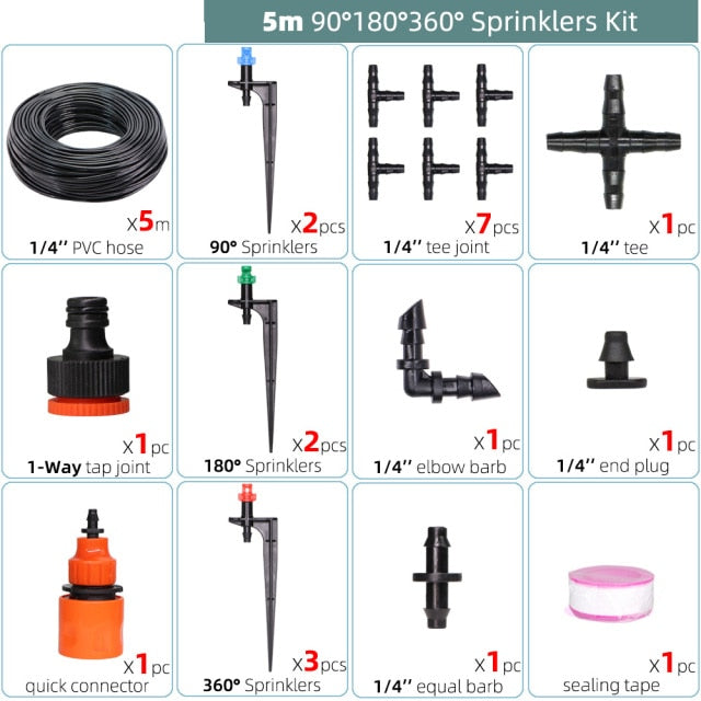 Garden Micro Drip Irrigation Kit Misting Watering System Automatic - KiwisLove