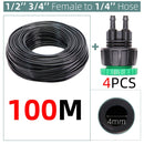 Watering PVC Hose Pipe Micro Irrigation Tubing Sprinkler 2-Way Barbed - KiwisLove