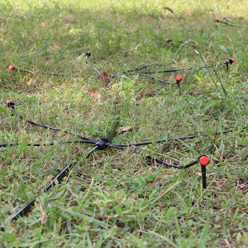 Hose Micro Drip Irrigation Watering Kit Flow Dripper Sprinkler Spray Mist - KiwisLove