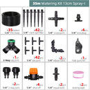 Drip Irrigation System 1/4" Hose 180 Degree Adjustable Sprinkler Kit - KiwisLove