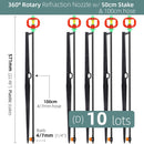 360 Degrees Rotating Sprayer Refraction Mist Nozzles - KiwisLove