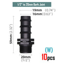 Garden Irrigation Tubing Barbed Connector Fitting Micro Drip Adapter - KiwisLove