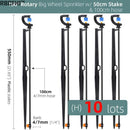 Rotating Sprayer Refraction Mist Nozzles with Stakes Connector - KiwisLove