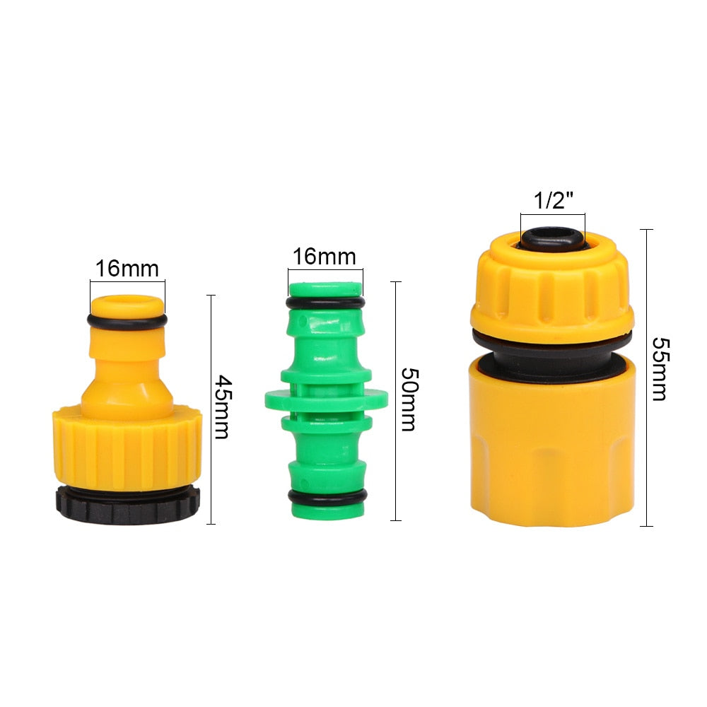 Garden Hose Connector Kit Tap 3/4" Male Female Thread Nipple Joint - KiwisLove