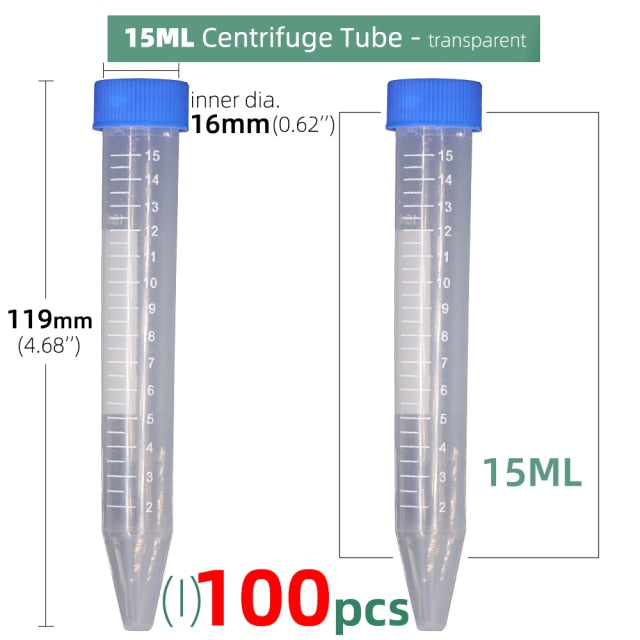 Garden Storage Clear Plastic Bottle Centrifuge Tube Transparent Container - KiwisLove