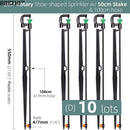 360 Degrees G Type Nozzles Sprayer Watering System Automatic Rotating - KiwisLove