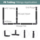 10PCS Garden Irrigation 16mm Barbed Tee Watering Connector - KiwisLove