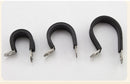 304 stainless steel Rubber Lined P Clips R-type pipe clampCable Mounting Hose Pipe  Clamp hose clamp fixed clamp pipe bracket - KiwisLove