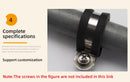 304 stainless steel Rubber Lined P Clips R-type pipe clampCable Mounting Hose Pipe  Clamp hose clamp fixed clamp pipe bracket - KiwisLove