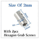 2pcs 304 stainless steel Clamp Fit Together Wire Rope Clip - KiwisLove