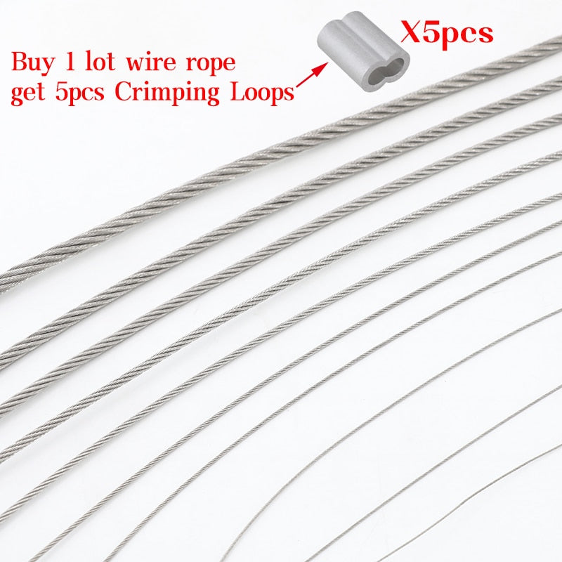 304 Stainless Steel Wire Rope Soft Cable Rustproof - KiwisLove