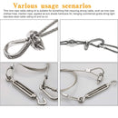 M3 Thimble Loop Sleeve Clip Pack for 3mm Wire Rope Cable - KiwisLove