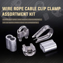 M10 Thimble Loop Sleeve Clip 16 Pcs Pack for 10mm Wire Rope Cable - KiwisLove
