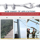 M6 Thimble Loop Sleeve Clip Pack for 6mm Wire Rope Cable - KiwisLove