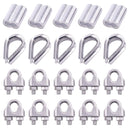 M8 Thimble Loop Sleeve Clip Pack for 8mm Wire Rope Cable - KiwisLove
