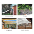 45m wire rope set 2mm PVC coated Cable eyelets turnbuckle tensioner - KiwisLove