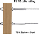 Cable Railing Hardware Swage Stud Tension End Fitting Terminal  T316 - KiwisLove