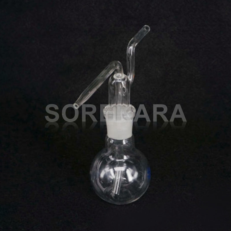 100ml 24/29 Joint Lab Borosilicate Glass Gas Washing Bottle Flat Bottom - KiwisLove