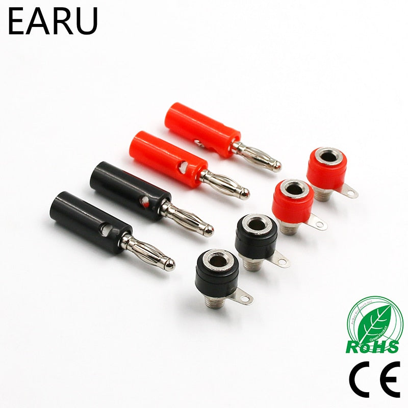1set J072 4mm Banana Plug Male And Female To Insert Connector - KiwisLove