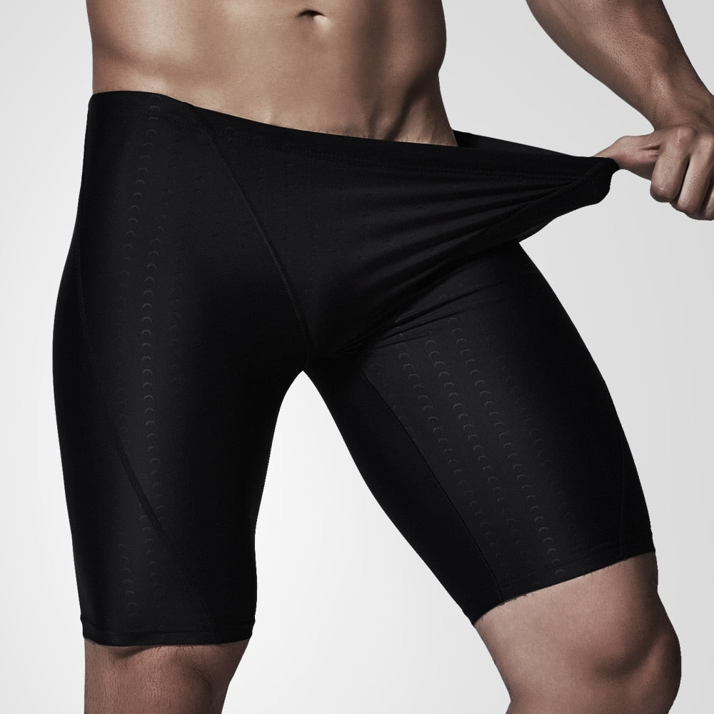 Copozz Men Swim Suit Waterproof Square Leg Elastic Swimwear Surfing - KiwisLove