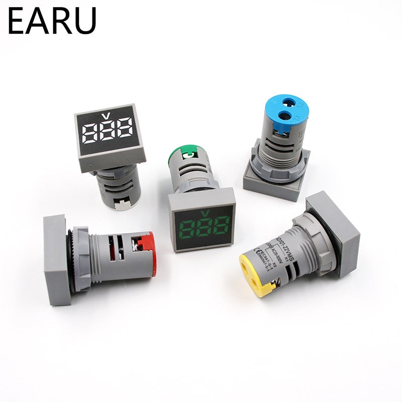 Digital LED Voltmeter Voltage Meter Indicator Pilot Light Ammeter Ampermeter Current Tester - KiwisLove