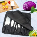 NZ Stock 17 Pocket WESSELECO Chef Knife Roll Bag – Durable Oxford Cloth Carry Case