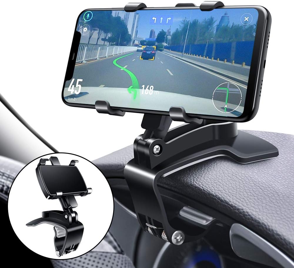 NZ Stock Dashboard Phone Holder – 360° Rotatable Non-Slip Vehicle Mount for Navigation, Rearview Mirror Compatible