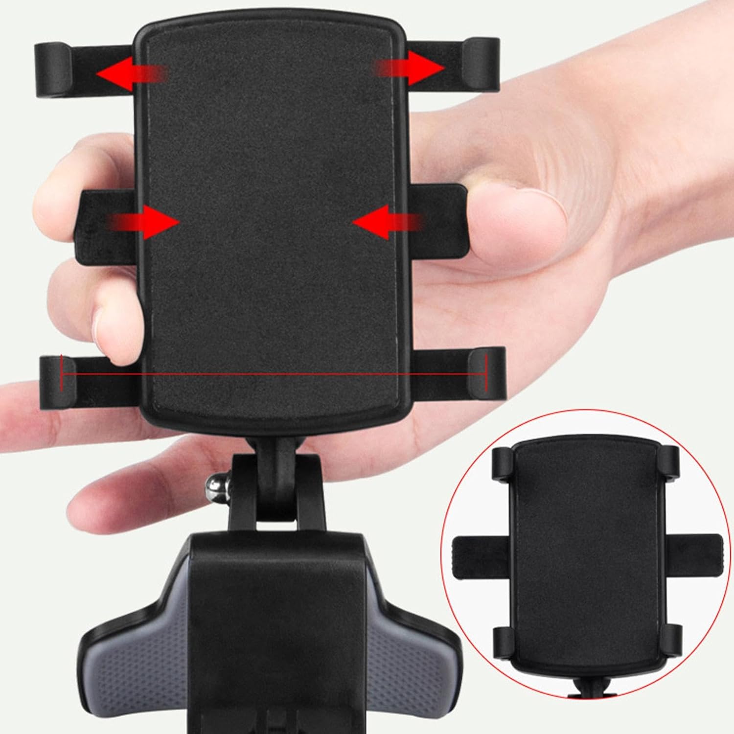 NZ Stock Dashboard Phone Holder – 360° Rotatable Non-Slip Vehicle Mount for Navigation, Rearview Mirror Compatible - KiwisLove