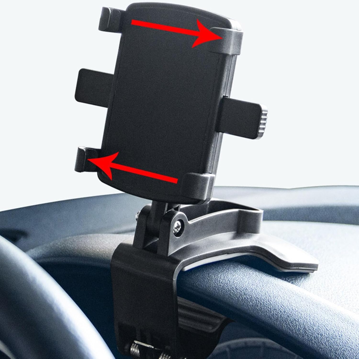 NZ Stock Dashboard Phone Holder – 360° Rotatable Non-Slip Vehicle Mount for Navigation, Rearview Mirror Compatible - KiwisLove
