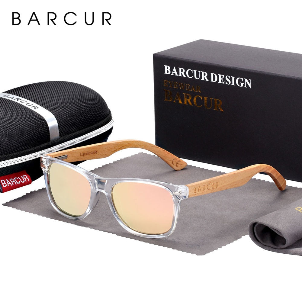 BARCUR Children Sunglasses Polarized Wood Sun Glasses Boy Girls UV400 Eyewear Oculos Gafas De Sol - KiwisLove