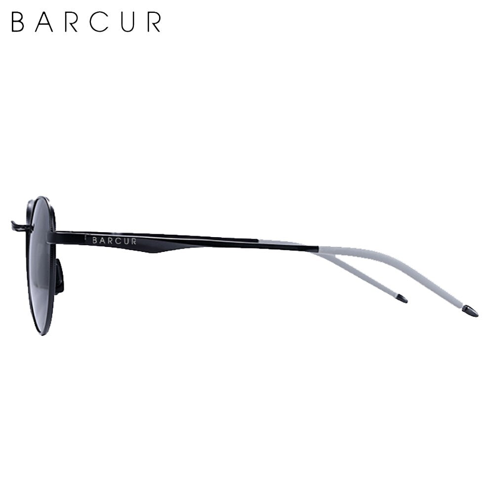 BARCUR Brand Design Retro Sunglasses Women Metal Frame Man Eyewear Polarized Sun Glasses UV400 Protection - KiwisLove