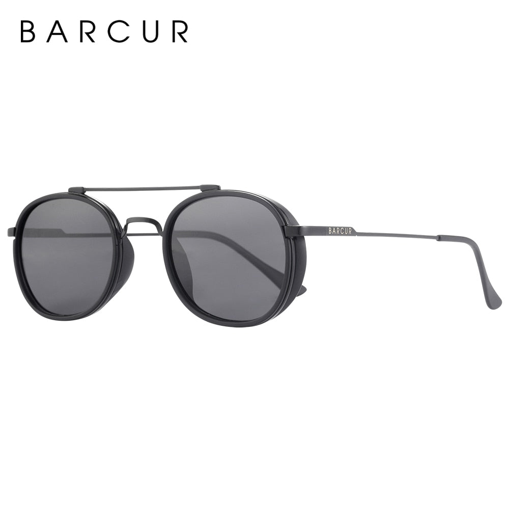 BARCUR Design Round Sunglasses for Men Women Retre Sun Glasses Classic Eyewear Accessory Oculos Gafas De Sol - KiwisLove