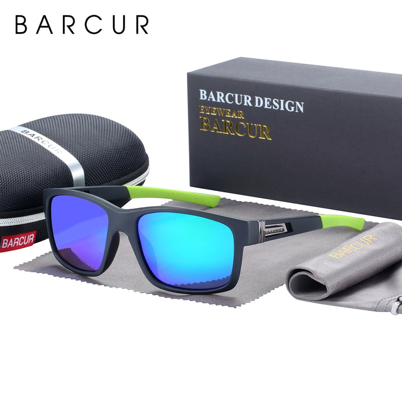 BARCUR TR90 Sunglasses Men Light Weight Drving Hiking Sporting Sun Glasses for Women Eyewear Oculos Accessory - KiwisLove