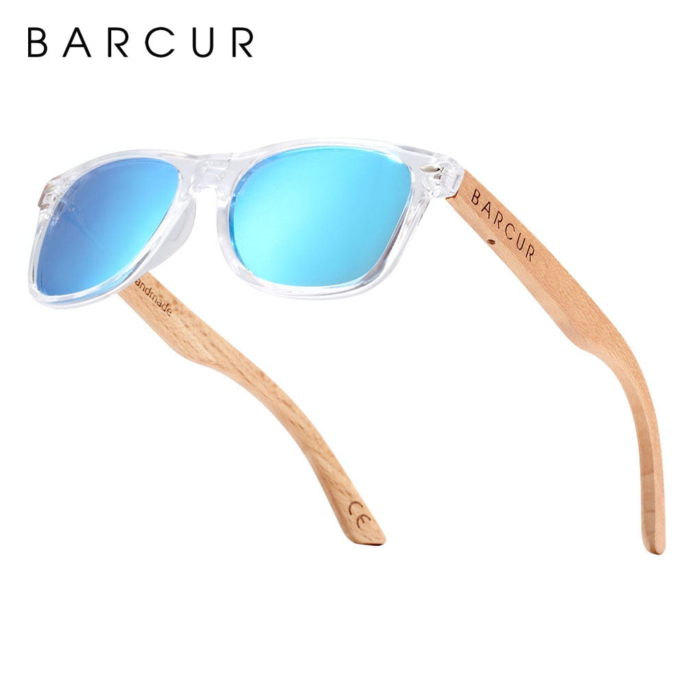 BARCUR Children Sunglasses Polarized Wood Sun Glasses Boy Girls UV400 Eyewear Oculos Gafas De Sol - KiwisLove