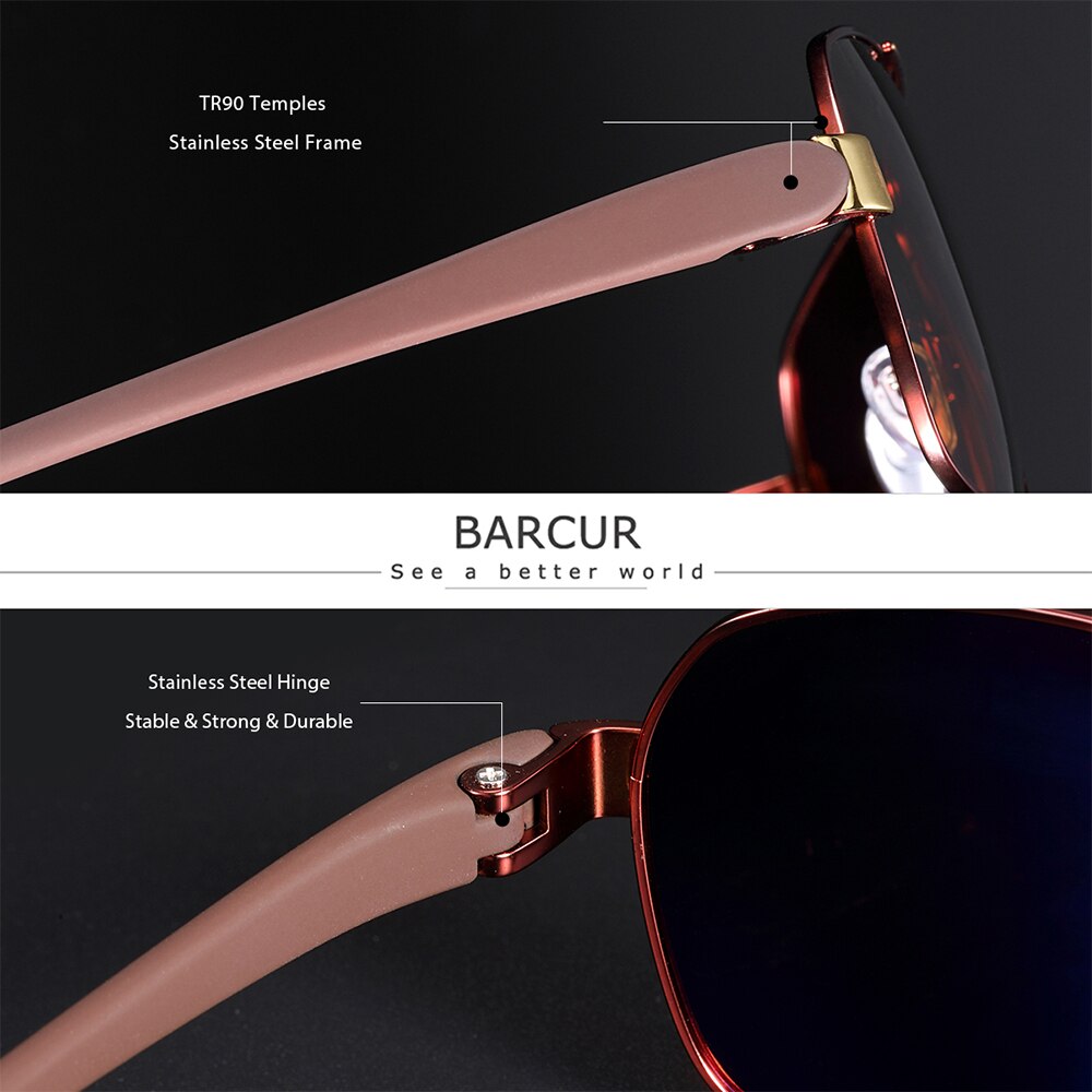 BARCUR Polarized Men Sun Glasses For Driving Durable Sunglasses Eyewear UV400 Gafas Oculos De Sol - KiwisLove