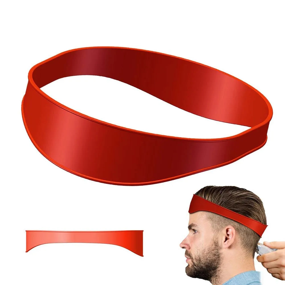 DIY Home Haircuts Curved Headband Silicone Neckline Shaving Template and Hair Cutting Guide Hair Styling Tool - KiwisLove