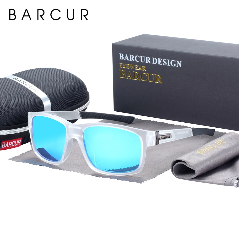 BARCUR TR90 Sunglasses Men Light Weight Drving Hiking Sporting Sun Glasses for Women Eyewear Oculos Accessory - KiwisLove