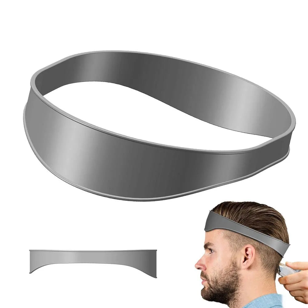 DIY Home Haircuts Curved Headband Silicone Neckline Shaving Template and Hair Cutting Guide Hair Styling Tool - KiwisLove