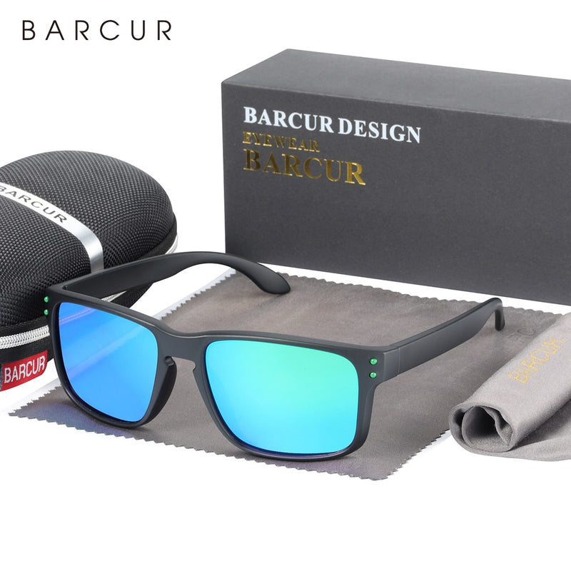 BARCUR TR90 Sunglasses for Men Light Weight Sports Sun Glasses for Women Eyewear Oculos Accessory - KiwisLove