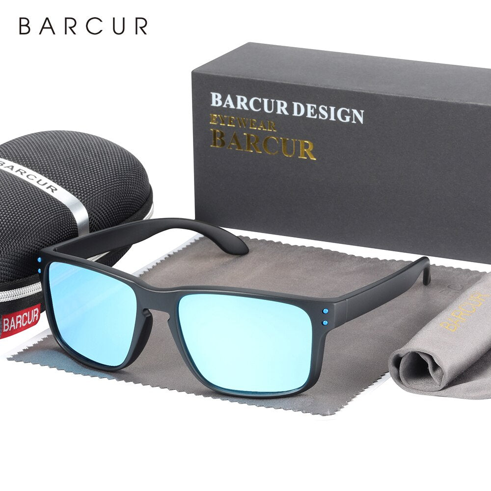 BARCUR TR90 Sunglasses for Men Light Weight Sports Sun Glasses for Women Eyewear Oculos Accessory - KiwisLove