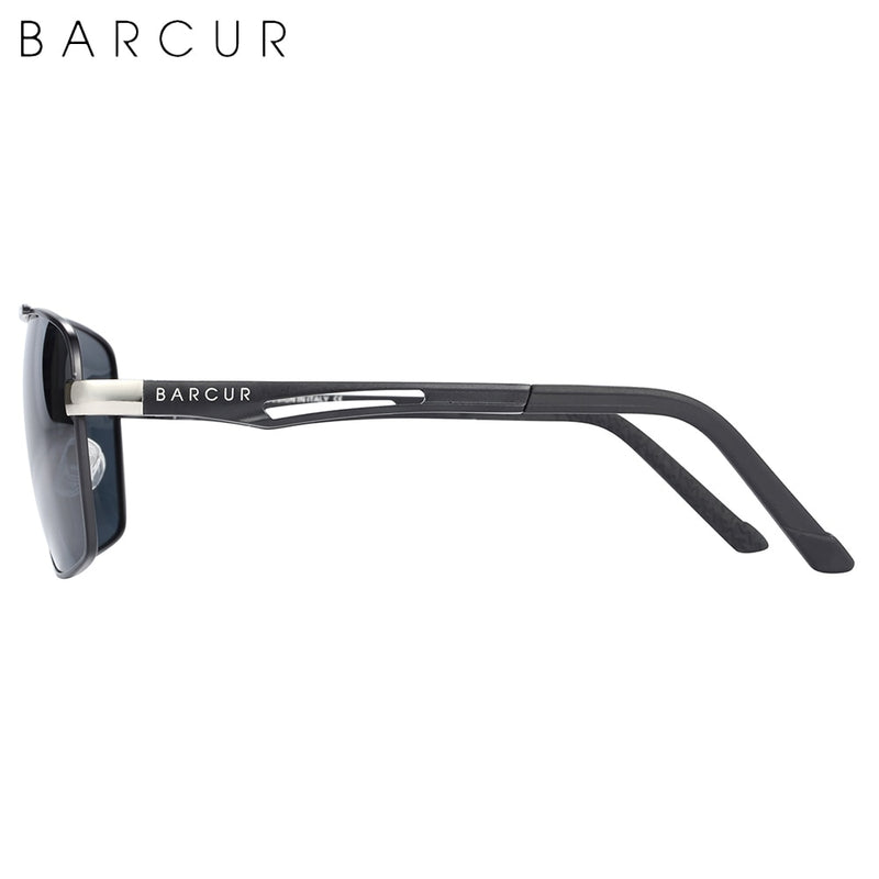 BARCUR Brand Pilot Style Metal Frame Sunglasses Men HD Polarized Women Shades Driving Photochromic Sun Glasses Mirror UV400 - KiwisLove