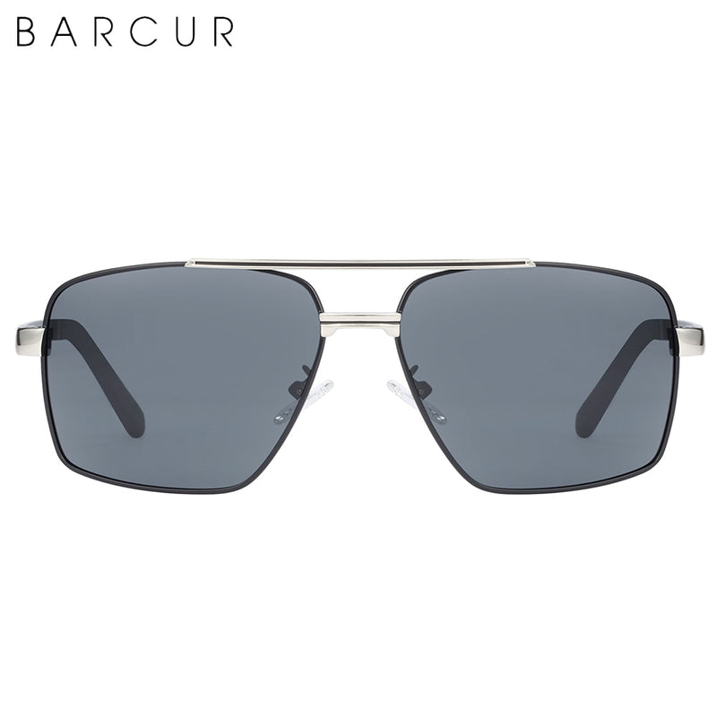 BARCUR Brand Pilot Style Metal Frame Sunglasses Men HD Polarized Women Shades Driving Photochromic Sun Glasses Mirror UV400 - KiwisLove
