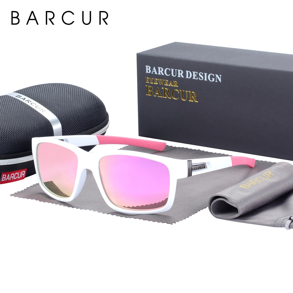 BARCUR TR90 Sunglasses Men Light Weight Drving Hiking Sporting Sun Glasses for Women Eyewear Oculos Accessory - KiwisLove