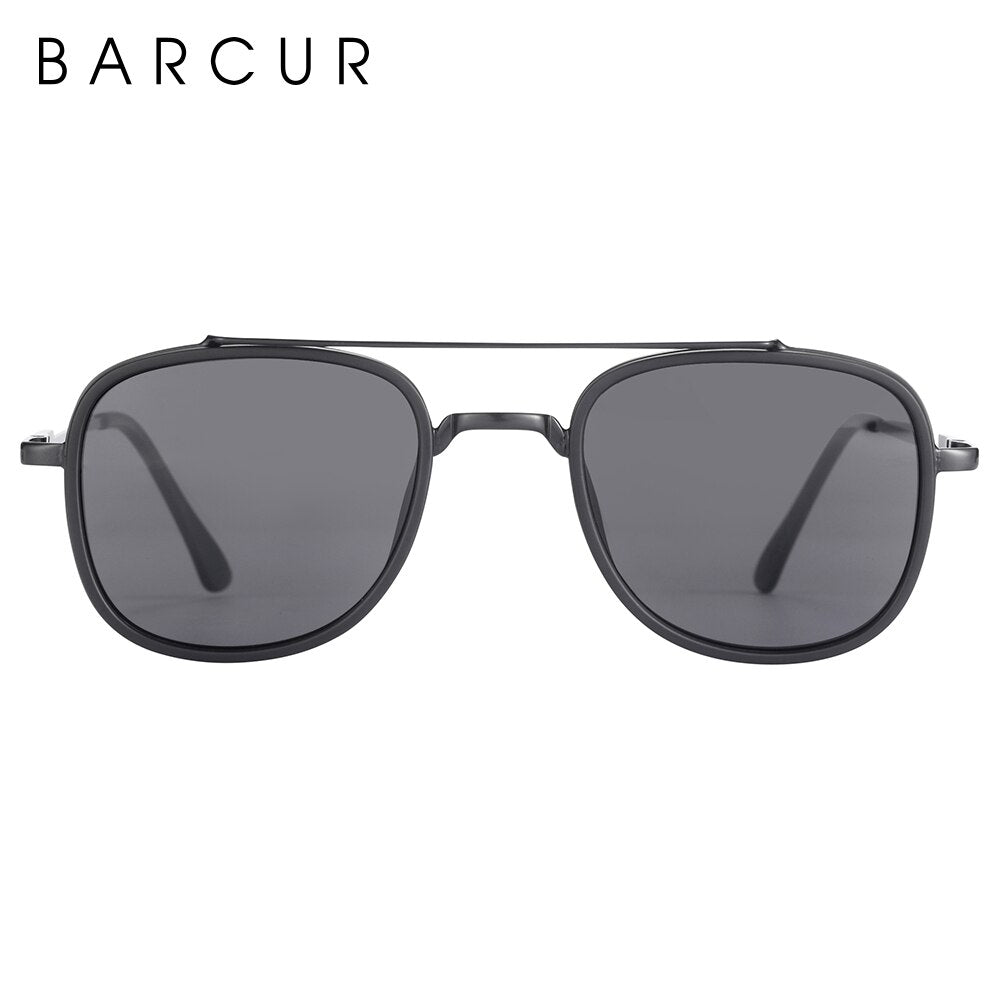 BARCUR Polarized Square Sunglasses for Women Driving Retre Classic Sun Glasses for Men Eyewear Accessory Oculos Gafas De Sol - KiwisLove