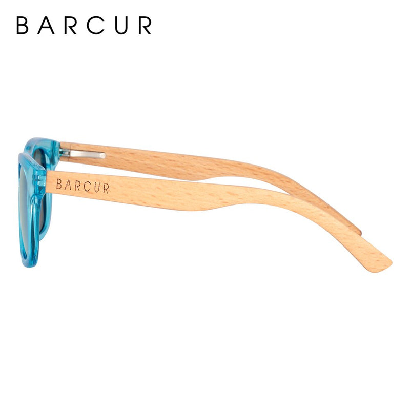 BARCUR Polarized kids sunglasses Boy Girl Fashion Wood Sun glasses UV400 Eyewear Oculos Gafas De Sol - KiwisLove